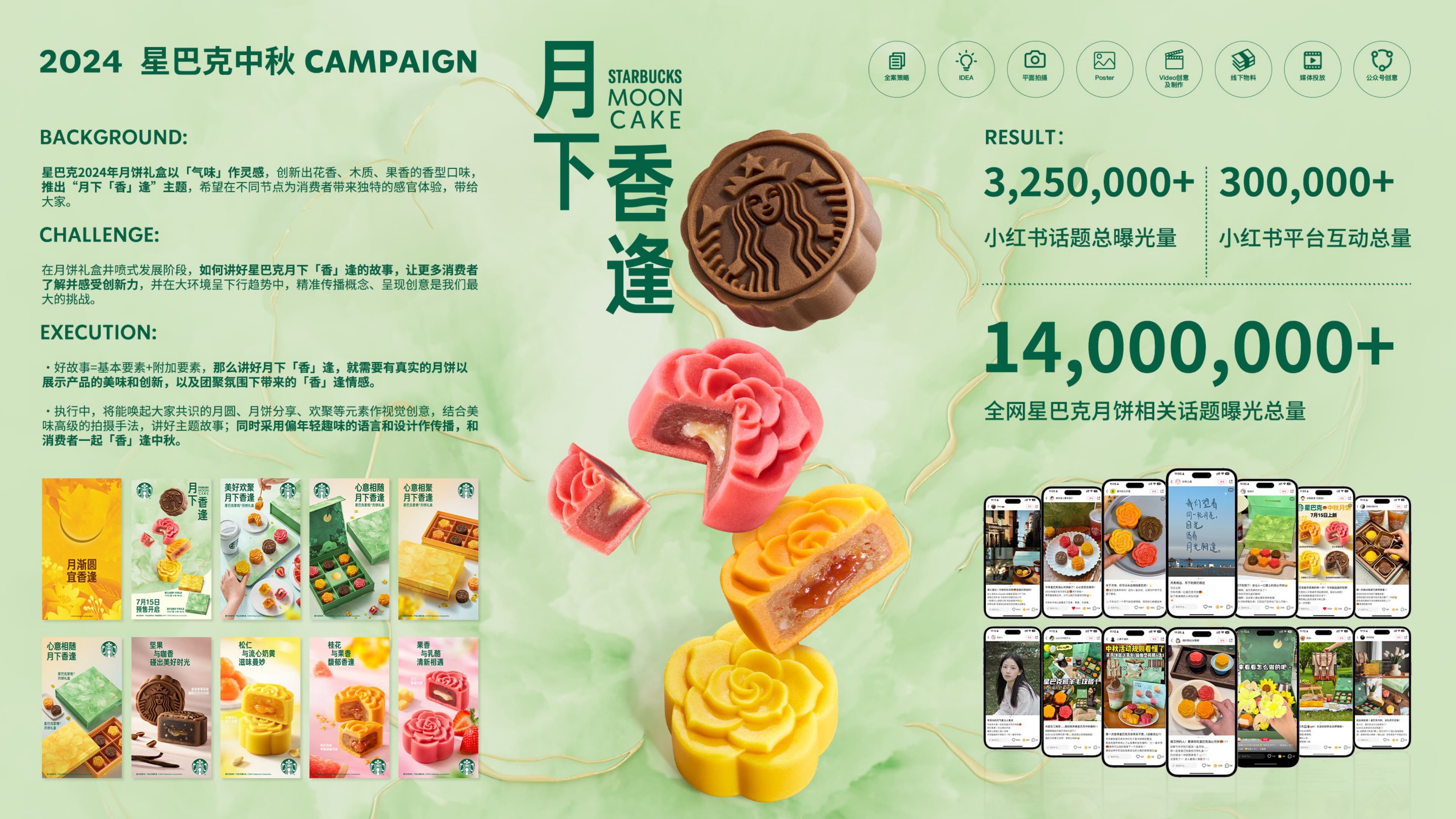 星巴克月饼上市《月下香逢》